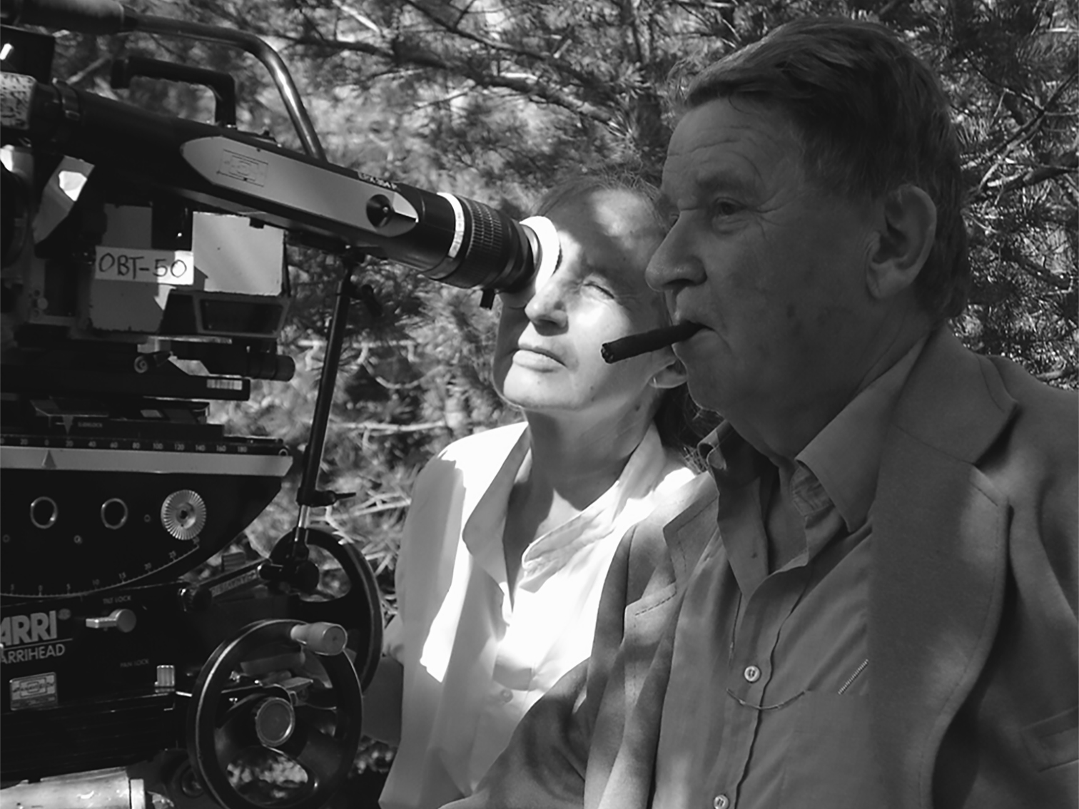 Jean-Marie Straub e Danièle Huillet sul set di Quei loro incontri_Buti_2005_ PhMarion Befve
