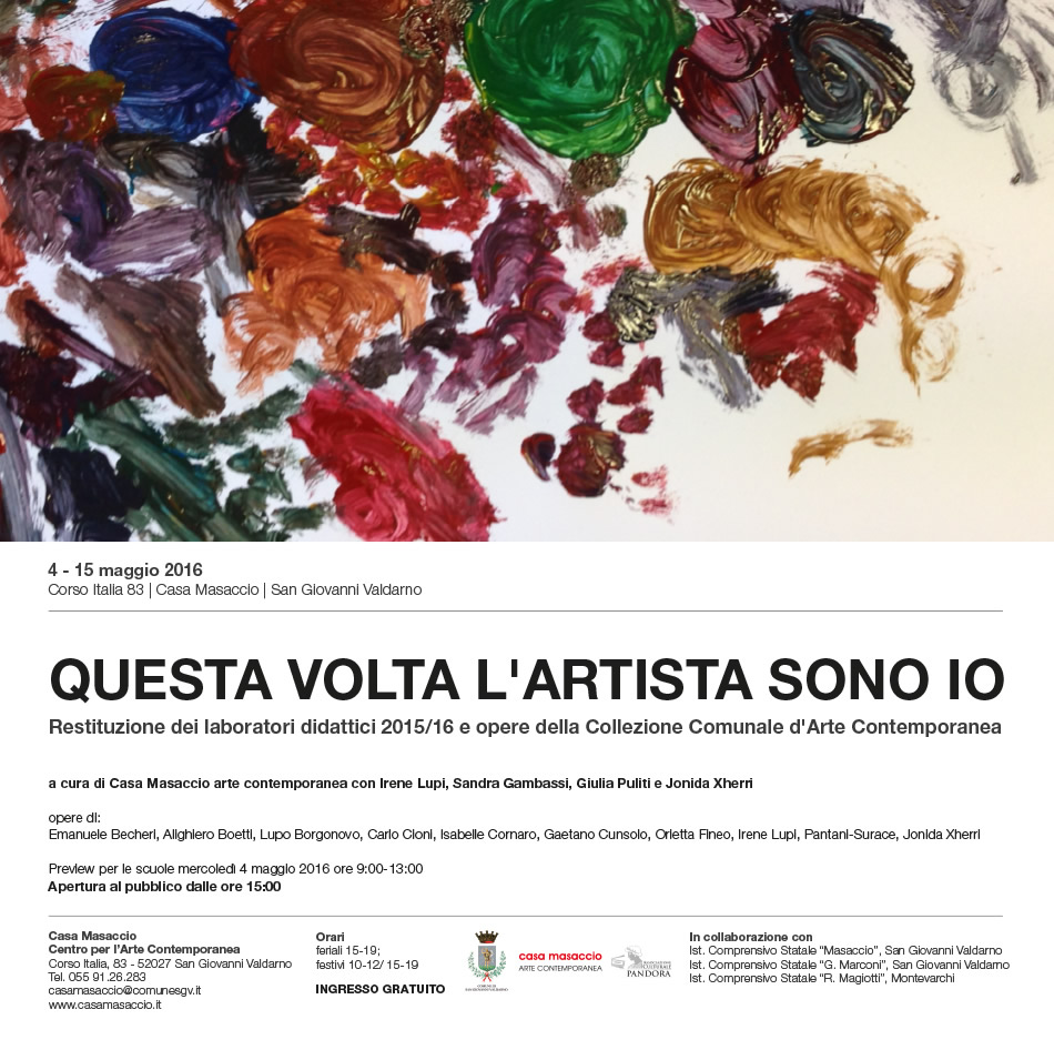 QUESTA VOLTA L'ARTISTA SONO IO