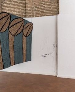 42. Entro dipinta gabbia. Enzo Cucchi, Enrico David. Casa Masaccio centro per l'arte contemporanea. Exhibition view. Foto OKNOstudio
