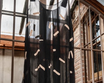 45_Cinzia Ruggeri, Christine, 2019, crêpe dress and band-aids, dimensions variable, ph OKNOstudio