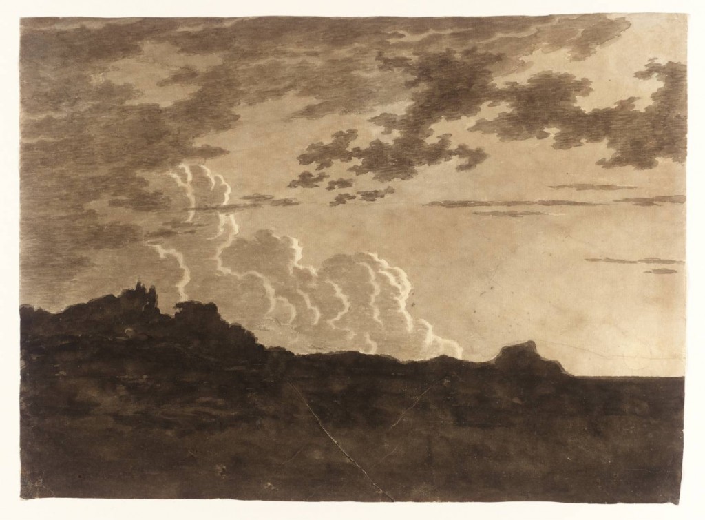 Alexander Cozens, The cloud, Graphite and watercolour on paper, c. 1770, 233 x 313 mm
Photo © Tate. CC-BY-NC-ND 3.0 (Unported)